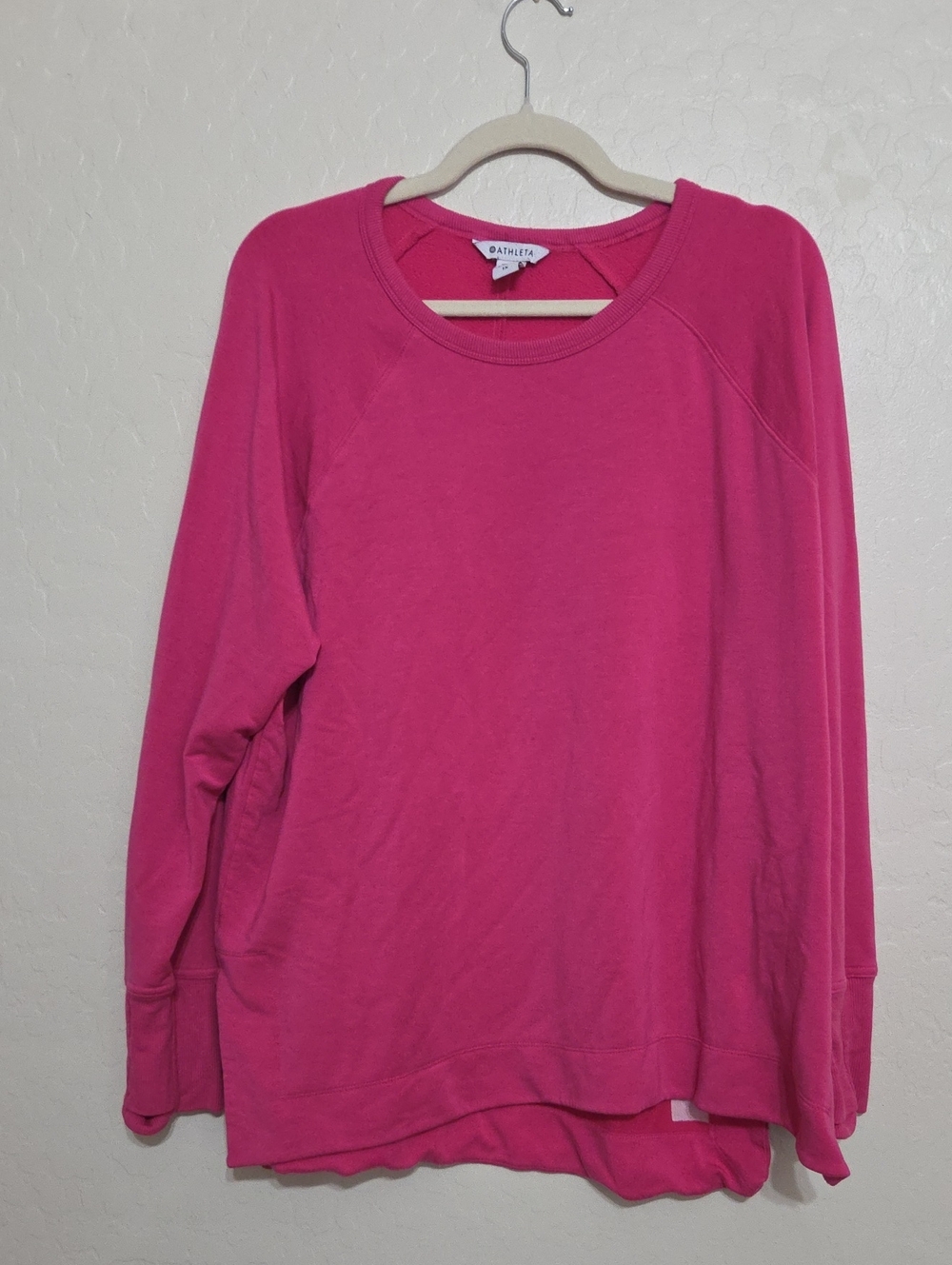 Athleta Bright Pink Crewneck Sweatshirt